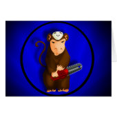 Chainsaw Monkey Card (Front Horizontal)