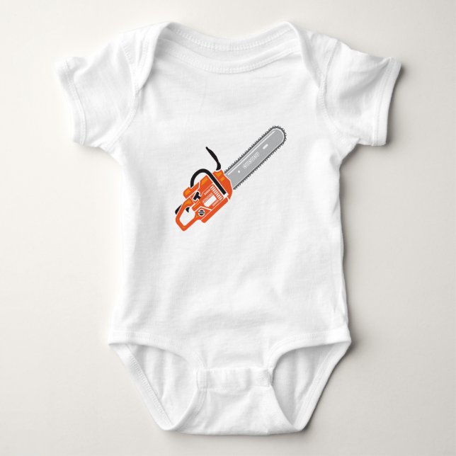 ChainSaw.pdf Baby Bodysuit (Front)