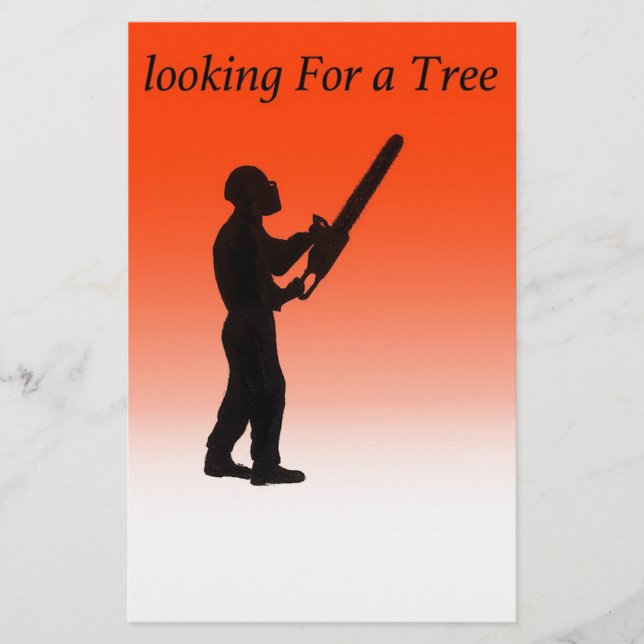Chainsaw Tree Surgeon Stationery (Front)