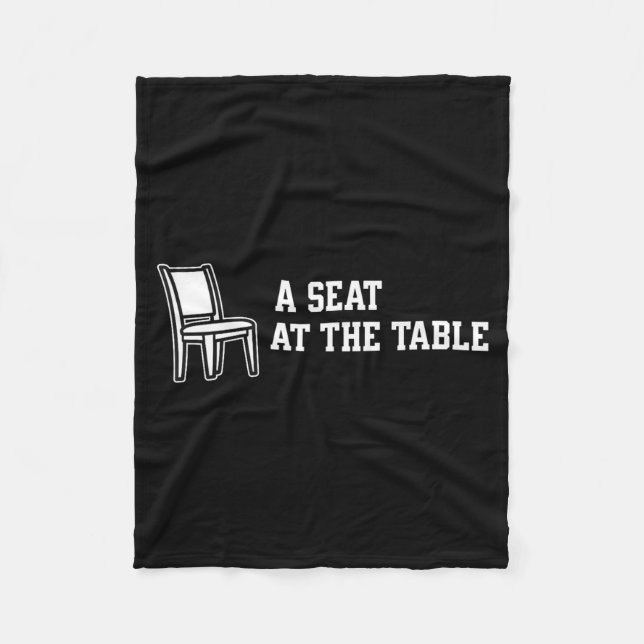 Chair A Seat At The Table  Fleece Blanket (Front)