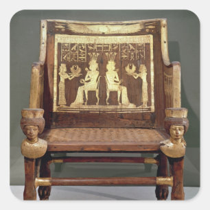 Chair belonging to Princess Satamun Square Sticker