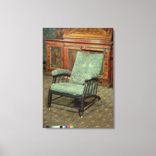 Chair by William Morris Canvas Print