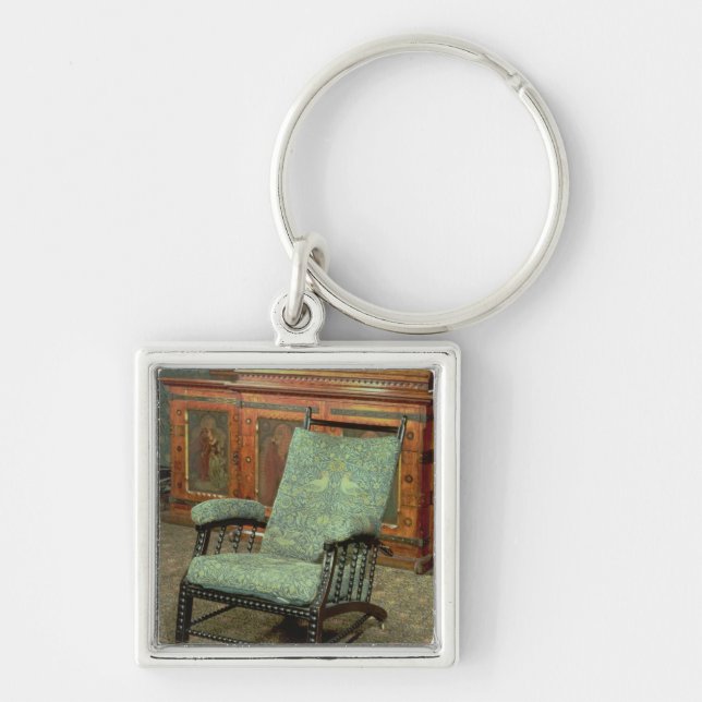 Chair by William Morris Keychain (Front)
