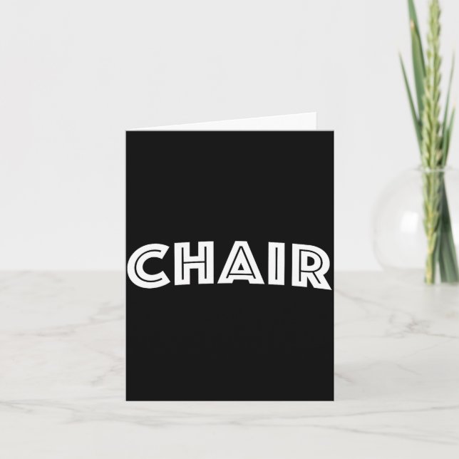 Chair  card (Front)