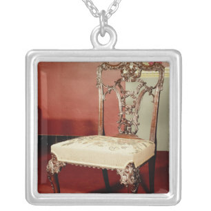 Chair, Chippendale 'Director' design, c.1760 Silver Plated Necklace