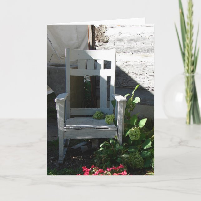 Chair in A Garden Card (Front)