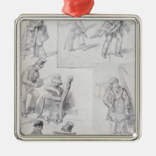 Chair menders on the streets of London, 1820-30 Metal Ornament
