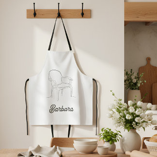 Chair of Support-Elegant Kitchen Gift for Mom Apron