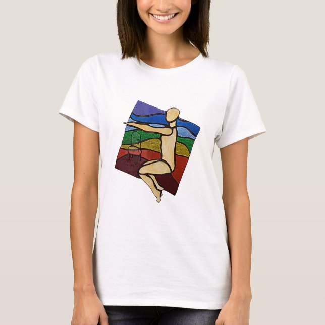 Chair Pose T shirt (Front)