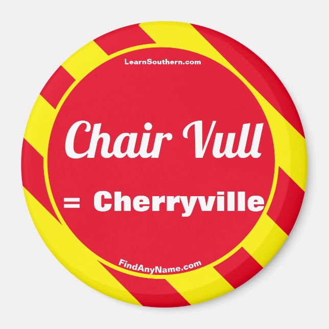 Chair Vull = Cherryville Magnet (Front)