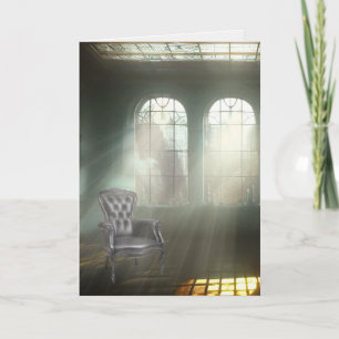 Chair with Sunbeams Miss You Card