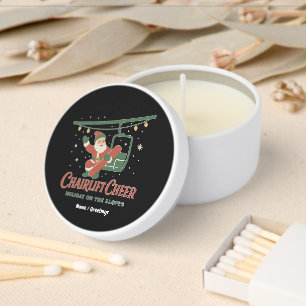 Chairlift Cheer Santa Retro Snowboard Christmas Mini Candle Favors