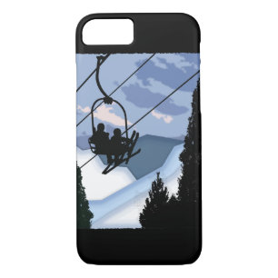 Chairlift Full of Skiers iPhone 8/7 Case