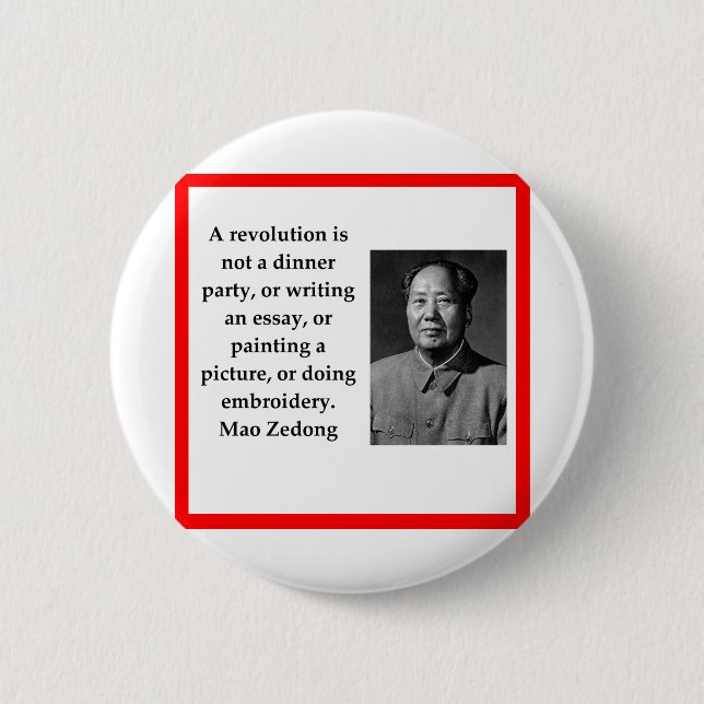 Chairman Mao Button (Front)