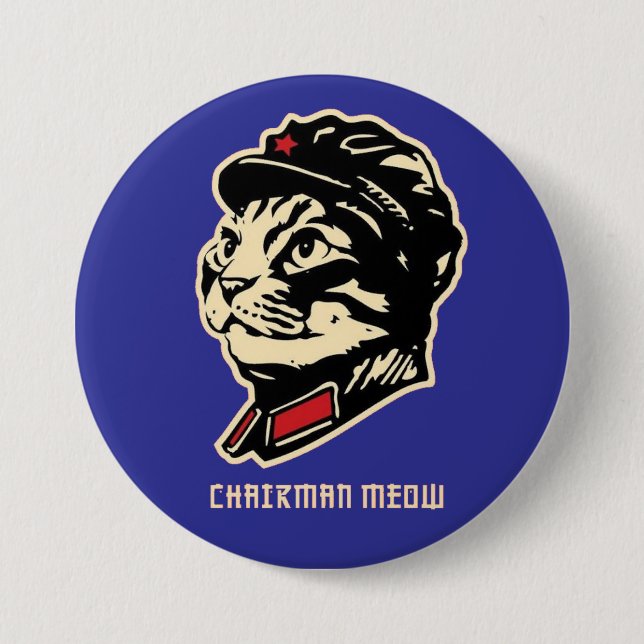 Chairman Meow Button (Front)