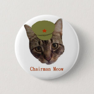 Chairman Meow Pinback Button