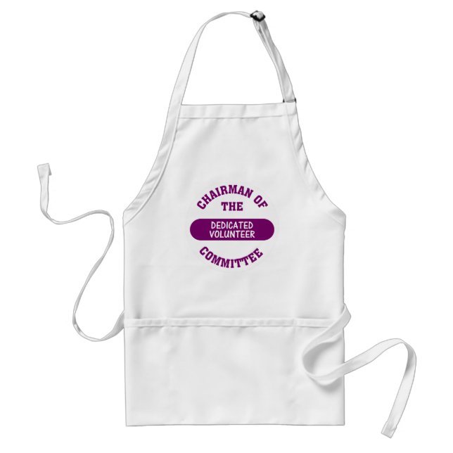 Chairman of the Dedicated Volunteer Committee Adult Apron (Front)