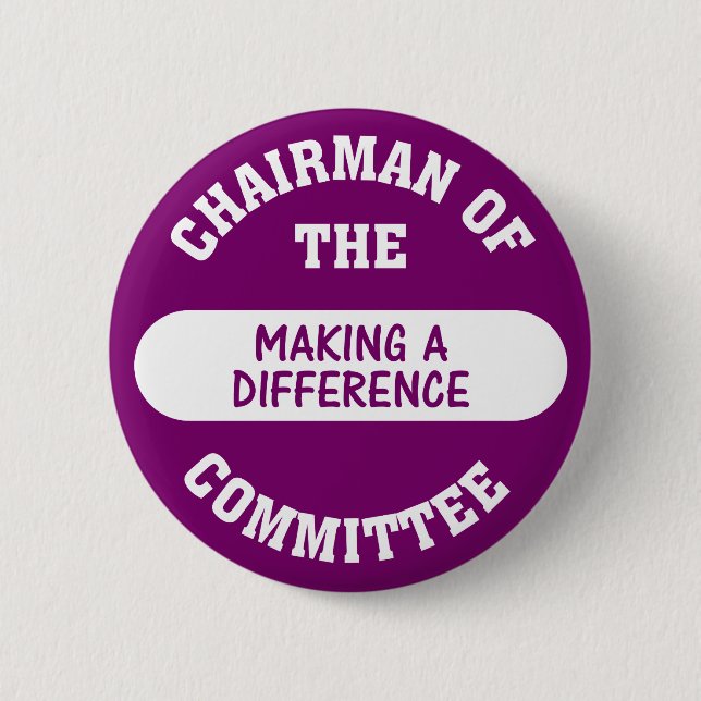 Chairman of the Making a Difference Committee Button (Front)