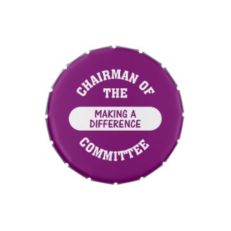 Chairman of the Making a Difference Committee Candy Tins