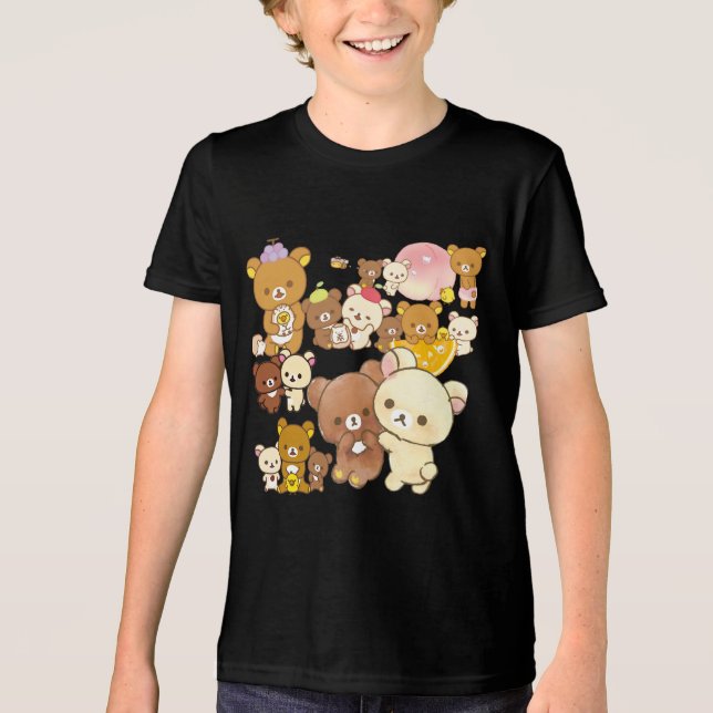 chairoikoguma😂chairoikoguma😂chairoikoguma😂😂😂 Tri-Blend shirt (Front)