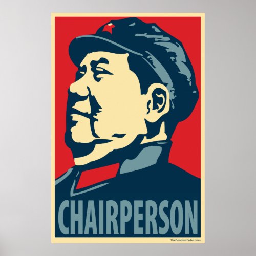 Chairperson Mao Obama parody poster