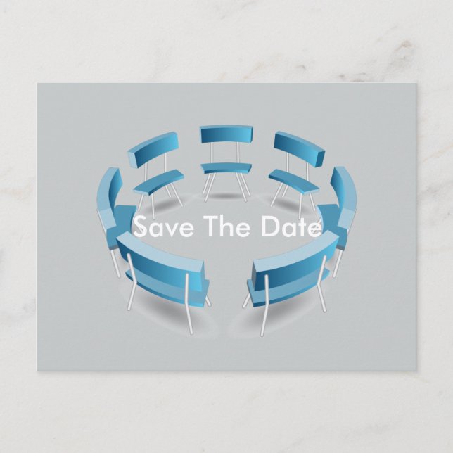 Chairs in a Circular Formation Postcard (Front)