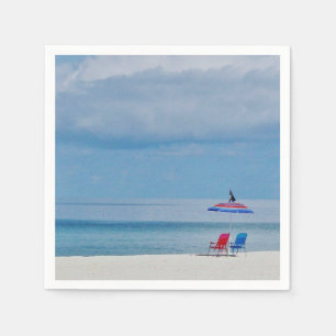 Chairs on the Beach Paper Napkins