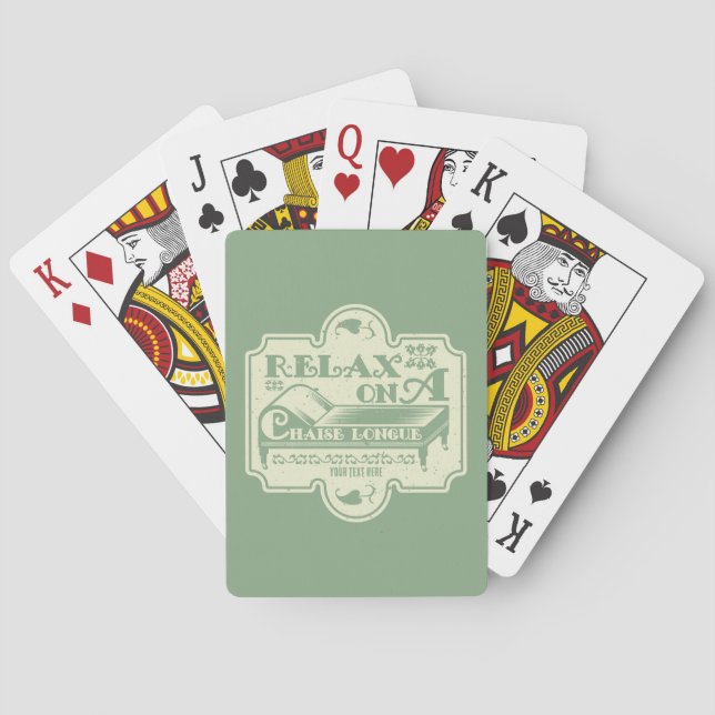 Chaise Longue Poker Cards (Back)