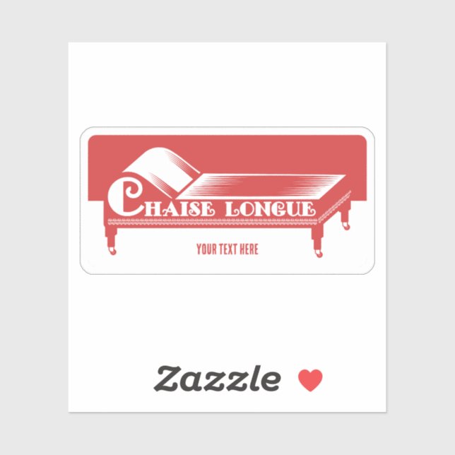 Chaise Longue Sticker (Sheet)