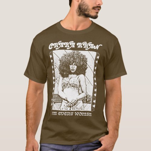 Chaka Khan Retro Style Fan Art Design T_Shirt