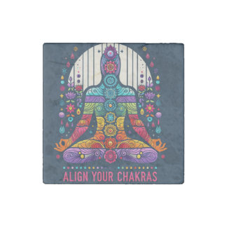 Chakra Alignment - Vibrant Energy Stone Magnet