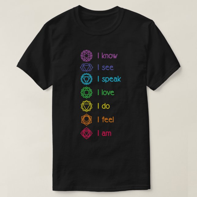 Chakra Alignment, Yoga, Meditation Spiritual  T-Shirt (Design Front)