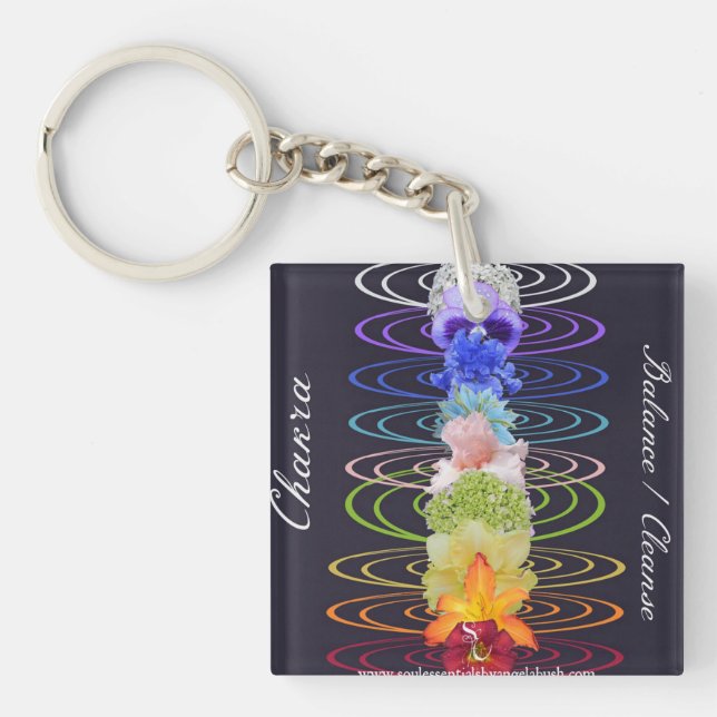 Chakra Balance and Cleanse Keychain (Front)