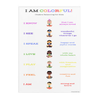 Chakra Balancing Acrylic Print - US Version