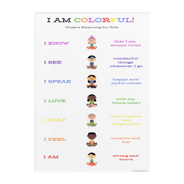 Chakra Balancing Acrylic Print - US Version (Front)