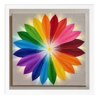"Chakra Bloom Mandala – Radiant Color Wheel Spirit Acrylic Print