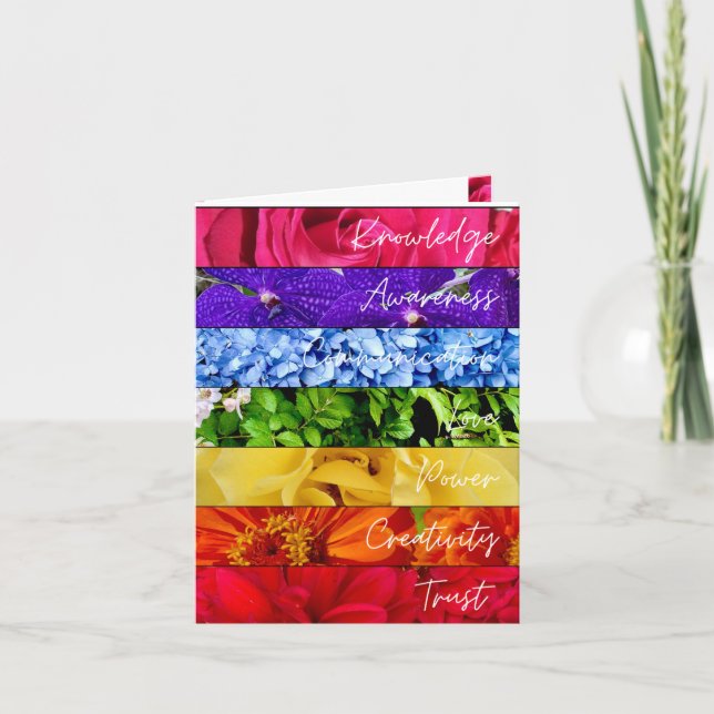 Chakra Blooms Card (Front)