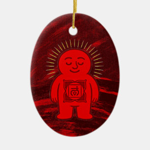 Chakra Buddies: Root Chakra Ceramic Ornament
