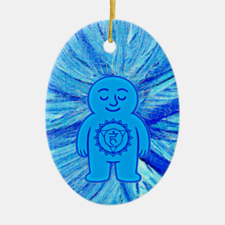 Chakra Buddies: Throat Chakra Ceramic Ornament