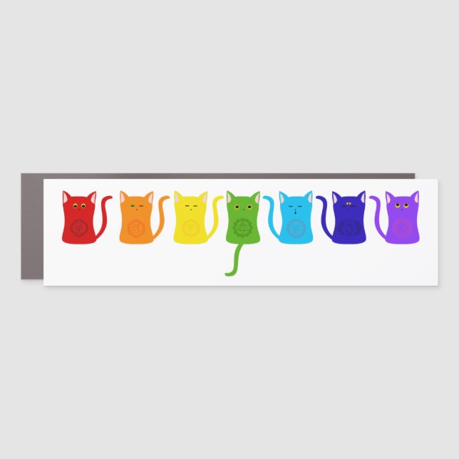 Chakra Cats  Car Magnet (Front)
