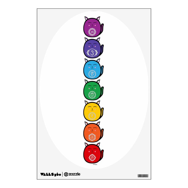 Chakra Cats Wall Decal (Front)