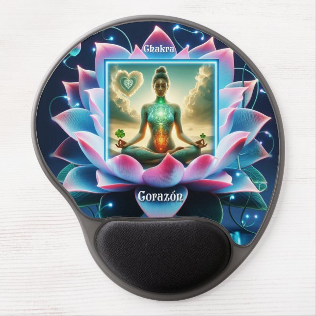 Chakra Corazón Gel Mouse Pad (Front)