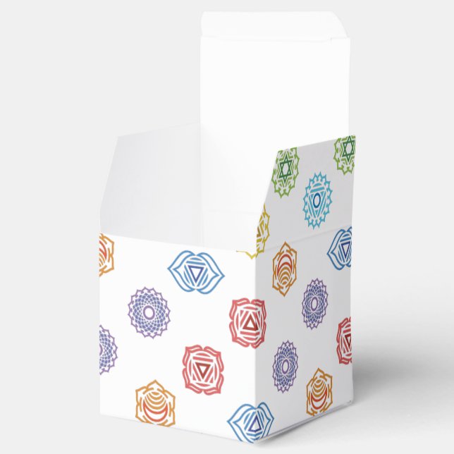 Chakra Energy Custom Favor Box (Opened)