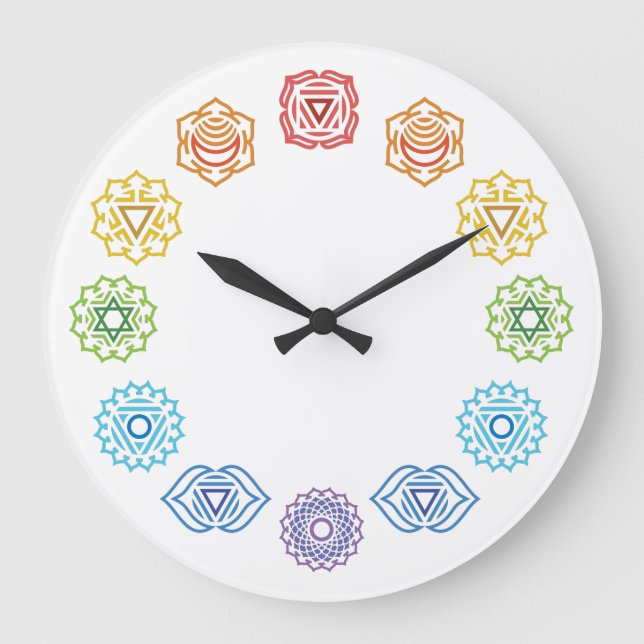 Chakra Energy Wall Clock (Front)