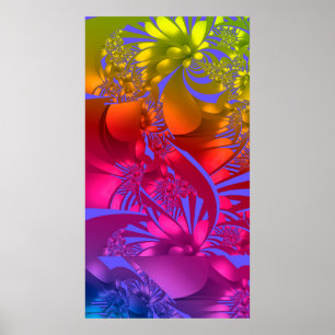 Chakra Flowers Poster