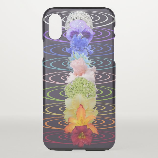 Chakra Flowers Zen Yoga Meditation Uncommon iPhone Case (Back)