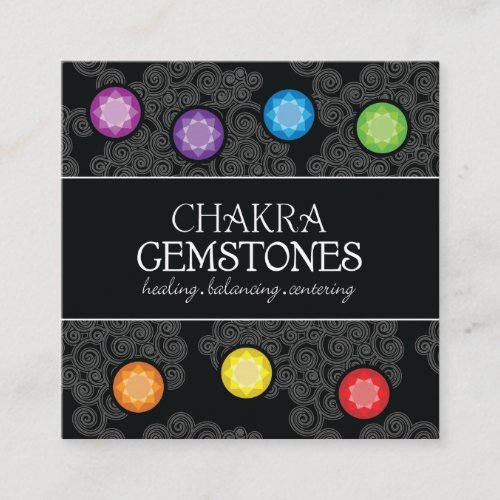 Chakra Gemstones Wallet Card