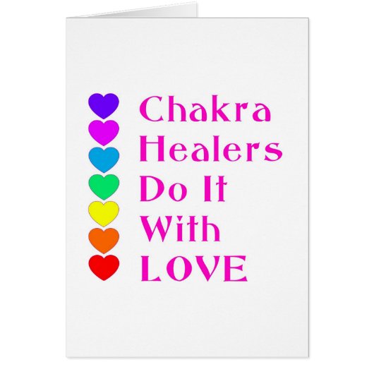 Chakra Healers Do It With Love Cards (Front)