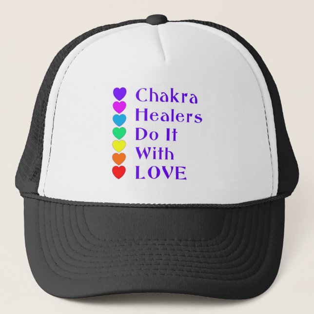 Chakra Healers Do It With Love Trucker Hat (Front)
