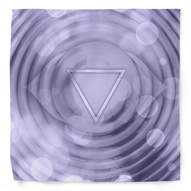 Chakra Indigo Third Eye Energy Spiritual Zen Yoga Bandana (Front)